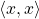 \left\langle x,x\right\rangle